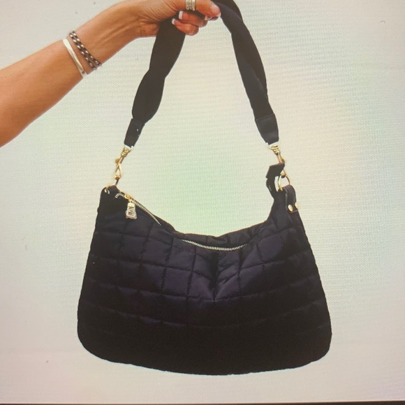 pretty simple Handbags - Bentley Braided Puffer Shoulder Bag in Black